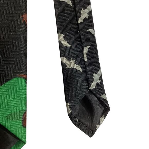 Vintage Looney Tunes Mania Tazmanian Devil Pumpkin Halloween Necktie - Picture 5 of 11